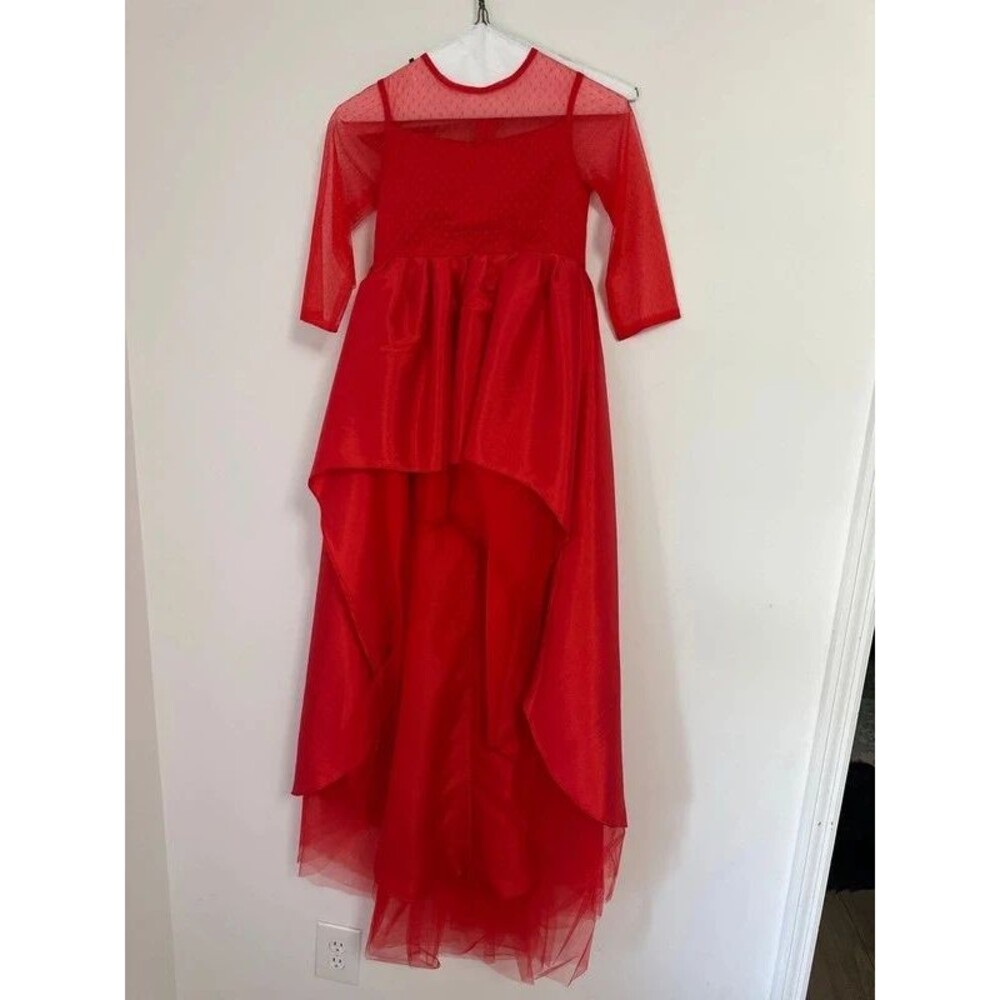 Red Flower girl dress NWT size 7